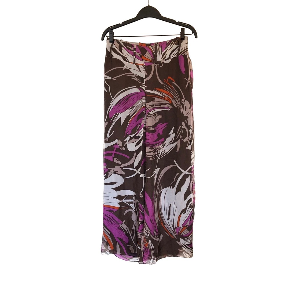 Drea Buchman printed silk pants XS